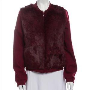 Wow ♥️ DVF Wool Rabbit Fur Bomber jacket